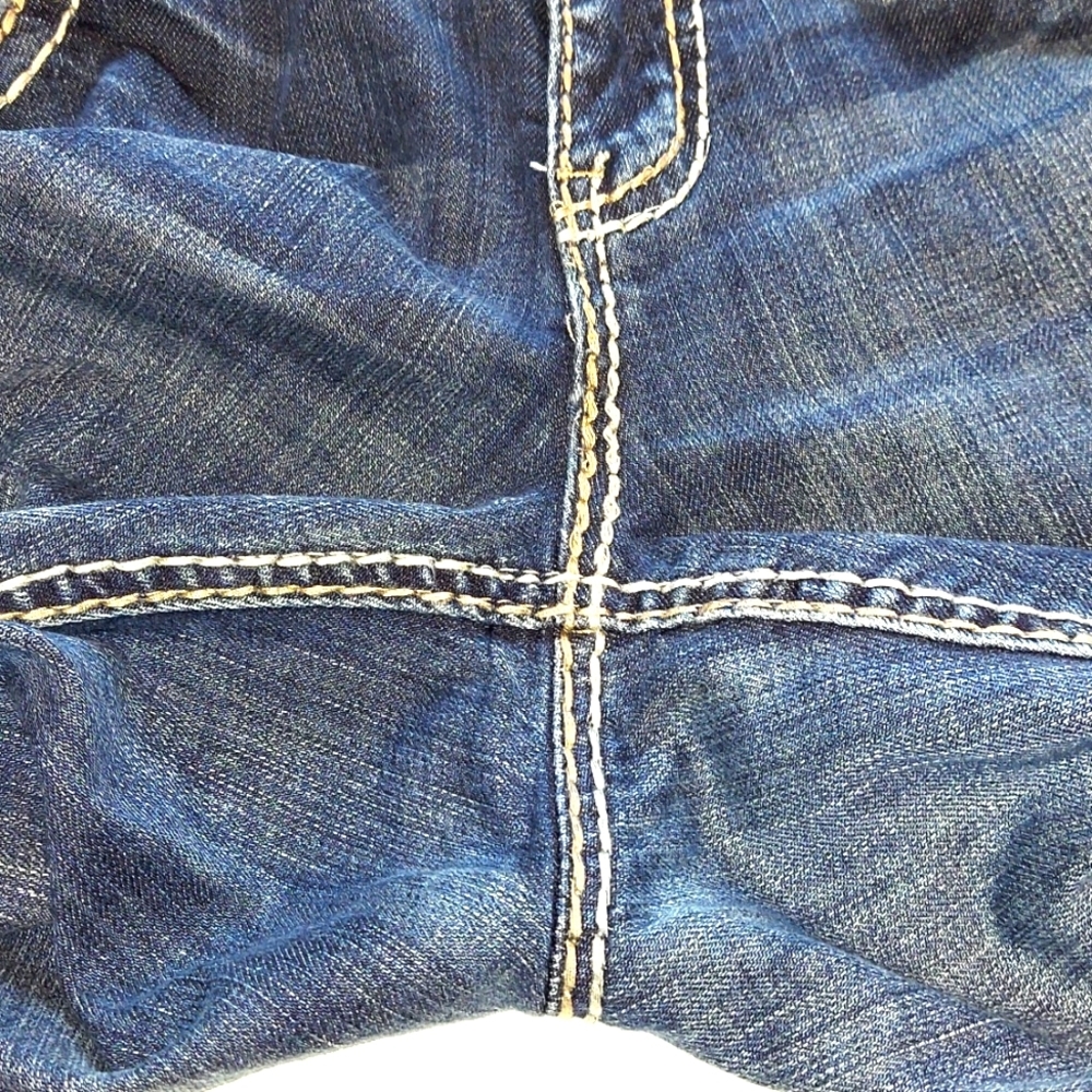 Grace in LA Distressed Flare Bootcut Jean - Picture 6 of 9